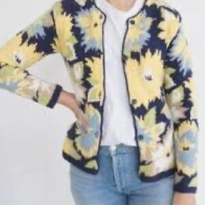 Susan Bristol Vintage Embroidered Floral Cardigan